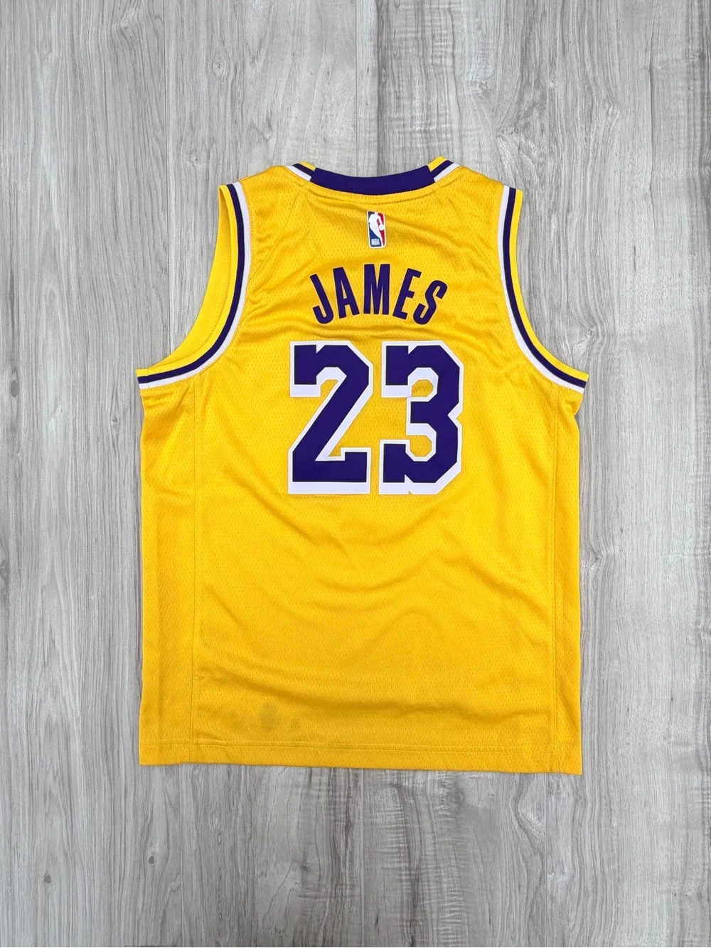 Youth Los Angeles Lakers LeBron James Nike Gold Swingman Jersey